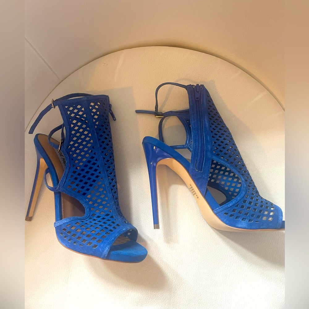 Steve Madden Blue Strap Heels